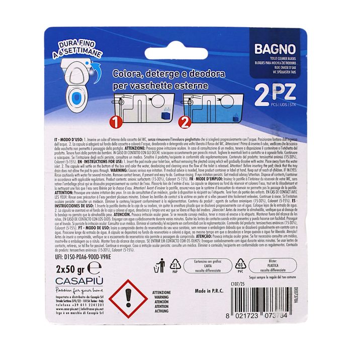 Кубики для зливного бачка IRGE Blue 2 шт х 50 г